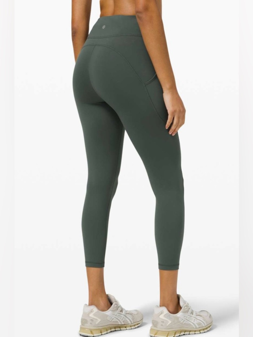 Lululemon athletica Leggings Invigorate High-Rise Crop 23" Leggings Green size 4